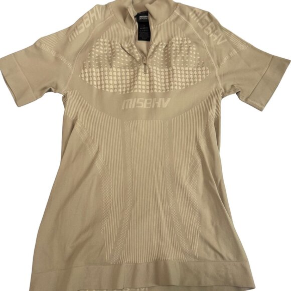 Men's Beige Short Sleeve Tee - Picture 2 of 3